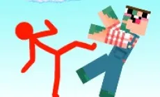 PLay Red Stickman vs Craftmans now!